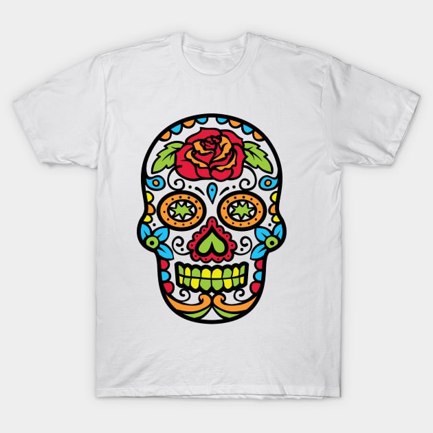 Sugar Skull T-Shirt by ralucagheorghe88